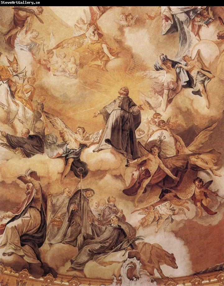 Matthaus Gunther The Apotheosis of St Benedict